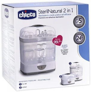 Chicco Sterylizator elektryczny 2 w 1 - Podgrzewacze butelek i sterylizatory - miniaturka - grafika 3
