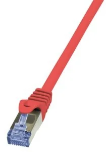 LogiLink Patchcord CAT.6A S/FTP 3m czerwony CQ3064S - Patchcordy - miniaturka - grafika 2