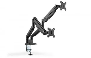 Digitus Ramię biurkowe podwójne z zaciskiem regulowane 2xLCD max. 32" max. 2x 9kg uchylno-obrotowe czarny DA-90395 - Uchwyty do monitorów - miniaturka - grafika 14