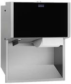 Akcesoria do wc - Franke Pojemnik na papier toaletowy w dwóch rolkach EXOS Franke stal szlachetna + czarne szkło EXOS676EB - miniaturka - grafika 1