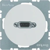 Gniazdka elektryczne - Hager Polo sp. z o.o. Gniazdo VGA z zaciskami śrubowymi biały połysk R.1/R.3 3315412089 - miniaturka - grafika 1