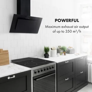 Klarstein Athena 60 Czarny (CGCH5-Athena60-BL) - Okapy kuchenne - miniaturka - grafika 2