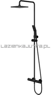 Omnires SYS JIMJIM BL system prysznicowy natynkowy czarny - Zestawy prysznicowe - miniaturka - grafika 2