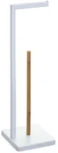 Akcesoria do wc - 5five Simple Smart Stojak na papier toaletowy z zapasem NATURELO metalowy kolor biały 160925A - miniaturka - grafika 1