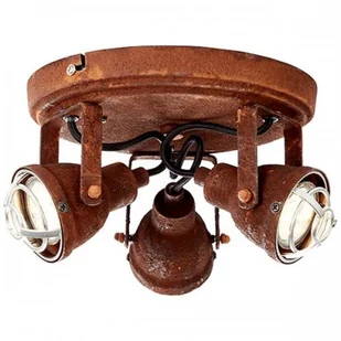 Brilliant 3-pkt. lampa sufitowa Bente w rdzawym kolorze - Lampy sufitowe - miniaturka - grafika 2
