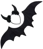 Stroje karnawałowe - Widmann ailes ET cornes de diable adulte, jeden rozmiar, Multicoloured 8236S - miniaturka - grafika 1