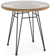 Stoły ogrodowe - Halmar Stół okrągły Falcon rattanowy 79 cm DD.13058 - miniaturka - grafika 1