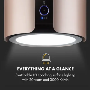 Klarstein CGCH6-Skyfall-Gold - Okapy kuchenne - miniaturka - grafika 7