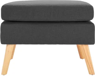 vidaXL Podnóżek, ciemnoszary, tapicerowany tkaniną - Taborety i hokery - miniaturka - grafika 2