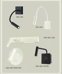 v-tac Oprawa LED V-TAC 3W+6W Kinkiet Hotel Łóżko Biały VT-2963 3000K 680lm - Lampy ścienne - miniaturka - grafika 8