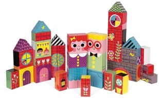 Janod Ogromne klocki 2 w 1 Domki i postacie 35 elementów - J02735 - Klocki - miniaturka - grafika 6