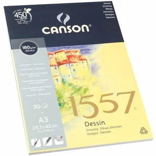 Canson Blok RYSUNKOWY 1557 29,7X42 A3 30 KARTEK 180G 204127415 - Podobrazia, bloki, papiery - miniaturka - grafika 3