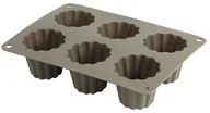 Formy do ciast - Crealys crealys Candy 513013 torcików blachy, na 6 sztuki, silikonowe, 20 x 15 x 5 cm, szary 513013 - miniaturka - grafika 1