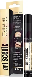 Eveline COSM Art Scenic korektor do brwi 3w1 CZARNY 10 ml - Korektory do twarzy - miniaturka - grafika 2
