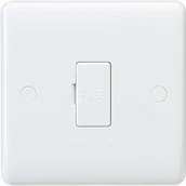 Bezpieczniki elektryczne - Grene Knightsbridge Knightsbridge CU6000 zakrzywiona krawędź 13 A stożkowy, 230 V, biały CU6000 - miniaturka - grafika 1