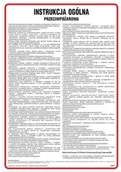 Tablice BHP - Instrukcja przeciwpożarowa sztywny plastik 24 5 x 35 cm - miniaturka - grafika 1