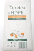 Folia, papier śniadaniowy, serwetki - Jan Niezbędny Torebki HDPE Woreczki 18x4x35cm 26x35cm 1000szt JN 220451 - miniaturka - grafika 1