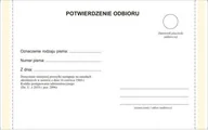 Druki akcydensowe - Firma krajewski Zwrotne potwierdzenie odbioru / KPA - postępowanie (wzór 2020) 47466_0 - miniaturka - grafika 1