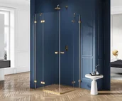 Kabiny prysznicowe - New Trendy Avexa Gold 90x80x200 EXK-1780 - miniaturka - grafika 1