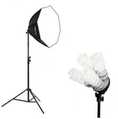 Softboxy - CineGEN Lampa SOFTBOX octa 80 4x85W 815 VIDOO-O8815 - miniaturka - grafika 1