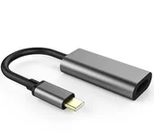 Złącza, przejściówki, adaptery - Adapter przejściówka kabel Usb-c - Hdmi 4K Szary - miniaturka - grafika 1