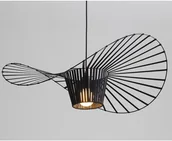 Lampy sufitowe - KKS Wisząca lampa salonowa SOMBRERO ST-8052-140 czarny zwis do salonu - miniaturka - grafika 1