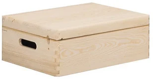 Zeller uniwersalna skrzynka z pokrywką, z prawdziwego drewna sosnowego, w różnych rozmiarach 13151 - Dekoracje domu - miniaturka - grafika 2