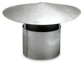 Akcesoria grzewcze - TROTEC Rura spalinowa, daszek, 150 mm - miniaturka - grafika 1