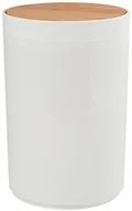 Koszyki łazienkowe - MSV Łazienkowy kosz na śmieci z pedałem z serii Oslo , o pojemności 5 litrów (śr. x wys.), ok. 18 x 26,3 cm, biały bambus. 143708 - miniaturka - grafika 1