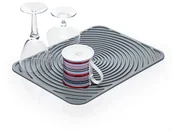 Inne artykuły do sprzątania - Kitchen Craft Kitchencraft Flexible TPU-mata ociekowa z gumy, 30 x 40 cm, szary KCDMATFLEX - miniaturka - grafika 1