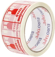 Taśmy klejące - Dalpo TAŚMY Taśma klejąca 48mmx50y nadruk Ostrożnie Szkło - miniaturka - grafika 1