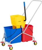 Wózki serwisowe - ulsonix Wózek do sprzątania - 2 x 24 l UNICLEAN 10 - 3 LATA GWARANCJI UNICLEAN 10 - miniaturka - grafika 1