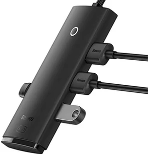 Baseus HUB Adapter Lite Series przejściówka rozdzielacz USB-A do 4x USB-A 25cm WKQX030001 - Huby USB - miniaturka - grafika 3