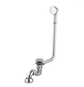 Syfony - PMD Piramida Syfon wannowy Retro z przelewem chrom dodatkowo - miniaturka - grafika 1