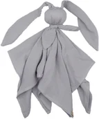 Pieluchy - BABY IN WORLD BABY 01081 Pielucha muślinowa Hug Me Bunny szary - miniaturka - grafika 1