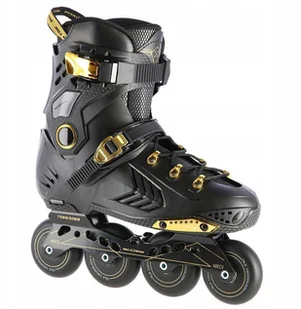 Nils EXTREME CZARNO-ZŁOTY ROZM. 35 SLALOMOWE ŁYŻWOROLKI EXTREME NA20002 16-18-017 - Rolki - miniaturka - grafika 3