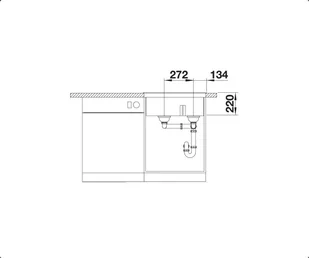 Blanco PLEON 6 Split ANTRACYT 521689 - Zlewozmywaki - miniaturka - grafika 8