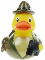 Zabawki do kąpieli - Close Up kaczka kąpielowa myśliwa Hubertus/piszcząca kaczka z tworzywa sztucznego - miniaturka - grafika 1