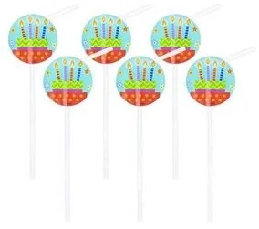 GoDan Słomki łamane "Kolorowy bal", 6 szt PF-RLMKB6 - Urodziny dziecka - miniaturka - grafika 3