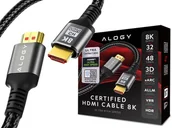 Adaptery i przejściówki - Alogy Kabel HDMI 2.1 Alogy 8K 60Hz 48GBps 3m Czarny 10338X1 - miniaturka - grafika 1