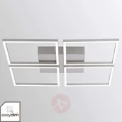 Lampy sufitowe - Paul Neuhaus Designerski plafon stal LED ściemnialny - Plazas 4 - miniaturka - grafika 1