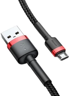 Baseus Cafule Kabel USB - Micro-USB dwustronny Quick Charge 2.4A 100cm czarny + czerwony CAMKLF-B91 - Kable USB - miniaturka - grafika 10