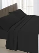 Prześcieradła - Datex Prześcieradło z gumką, czarny, 170x200 cm SOT15_Nero-2 Piaz 170x200 - miniaturka - grafika 1