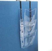 Pojemniki biurowe - DEFLECT Literature Files C/W Brackets Crystal CP081YTCRY - miniaturka - grafika 1