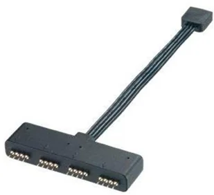 Akasa Rozdzielacz RGB LED 4-pin 10cm AK-CBLD02-10BK MOLE-050 - Elementy oświetleniowe do komputerów - miniaturka - grafika 3