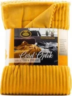 Koce - Gozze Gzze Cord Wohndecke 150 x 200 kol musztardowy 40067-16-150200 - miniaturka - grafika 1