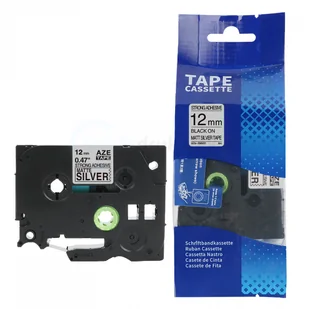 Brother strefadrukarek.pl Taśma TZe-SM931 mocny klej 12mm x 8m matowa srebrna czarny nadruk - zamiennik | OSZCZĘDZAJ DO 80% - ZADZWOŃ! 730811399 PROMOCJA! TZE-SM931 - Etykiety do drukarek - miniaturka - grafika 3