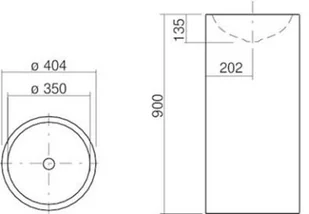Alape WT.RX400K 40 4504000000 - Umywalki - miniaturka - grafika 2