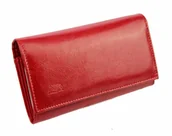 Portfele - Elkor (PL) Portfel Damski (PL) Długi Klamra Skóra Naturalna EL16 - miniaturka - grafika 1