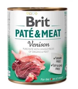 Brit PATE & MEAT VENISON 400g 104-100866 - Mokra karma dla psów - miniaturka - grafika 4